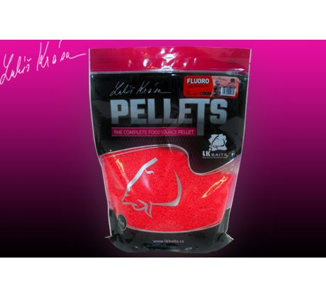 LK Baits Fluoro Pellets Wild Strawberry 1kg