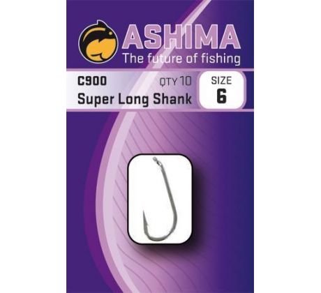 Ashima háčky - C900 Super Long Shank 10ks