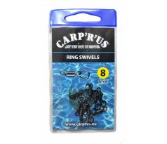 Carp ´R´ Us Obatlíky s koužkem - Ring Swivel – size 8