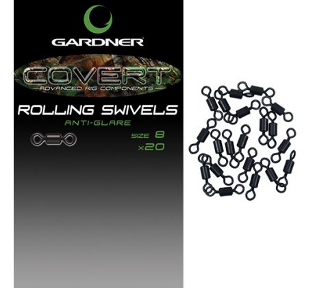 Gardner Obratlíky Covert Rolling Swivels vel.8 - 20ks