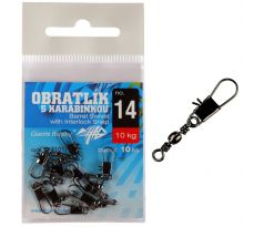 Giants Fishing Obratlík s karabinkou Barrel Swivel with Interlock Snap 10ks vel.14