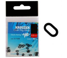 Giants Fishing Kroužek Oval Rig Ring 4.5mm 20ks