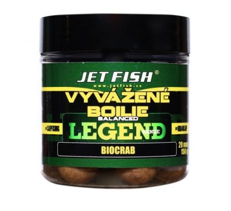 Jet Fish Vyvážené boilie 130gr 20mm Bioenzym fish + losos & asafoetida