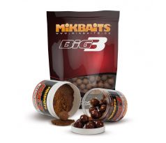 Mikbaits Boilie Legends BigB Broskev Black pepper 10kg + Booster 250ml a Obalovací pasta Zdarma