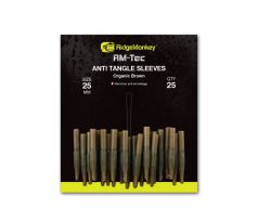 RidgeMonkey Převlek RM-Tec Anti Tangle Sleeves 25mm Hnědý 25ks 