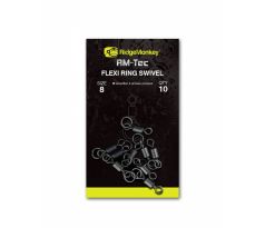 RidgeMonkey Obratlík RM-Tec Flexi Ring Swivel Velikost 10ks 