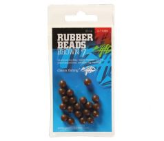 Giants Fishing Gumové kuličky Rubber Beads Transparent Brown 20ks