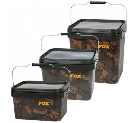 Fox plastové kbelíky Camo Square Buckets