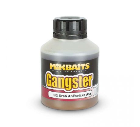 Mikbaits Gangster BOOSTER 250ml - G2 Krab & Ančovička & Asafoetida