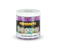 Mikbaits Plovoucí fluo boilie 250ml - Pikantní švestka