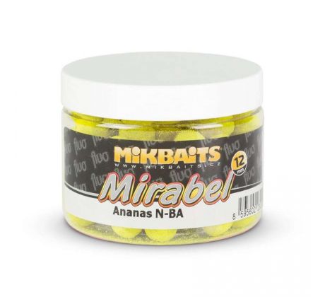 Mikbaits Boilies Mirabel Fluo 12mm 150ml - Ananas N-BA