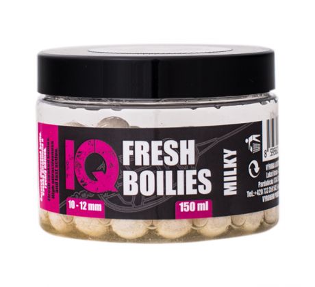 LK Baits IQ Method Feeder Boilies Fresh 10-12mm 150ml Milky - VÝPRODEJ !!!