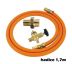 Propojovací set k Mr.Heater Ohřívači Portable Buddy - použití s 2kg propan butanovou lahví (1,7m)