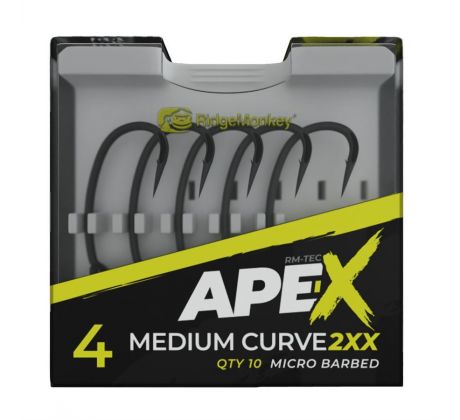 RidgeMonkey Háček Ape-X Medium Curve 2XX Barbed