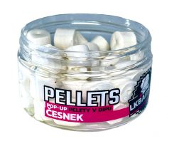 LK Baits POP-UP Pelety v dipu Česnek 12mm, 40g