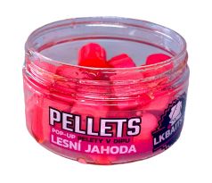 LK Baits POP-UP Pelety v dipu Lesní Jahoda 12mm, 40g