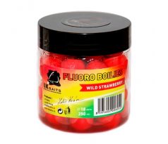 LK Baits Fluoro Boilies 250ml - Wild Strawberry