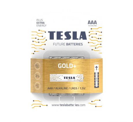 TESLA AAA GOLD+ Alkaline 4ks blistr LR03