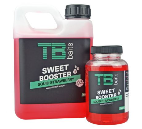 TB Baits Sweet Booster Squid Strawberry - VÝPRODEJ