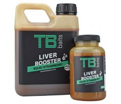 TB Baits Liver Booster Squid Strawberry - VÝPRODEJ