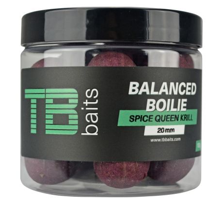 TB Baits Vyvážené Boilie Balanced + Atraktor Spice Queen Krill 100 g