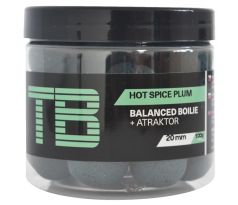 TB Baits Vyvážené Boilie Balanced + Atraktor Hot Spice Plum 100 g - VÝPRODEJ