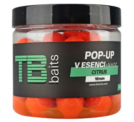 TB Baits Plovoucí Boilie Pop-Up Orange Citrus + NHDC 65 g
