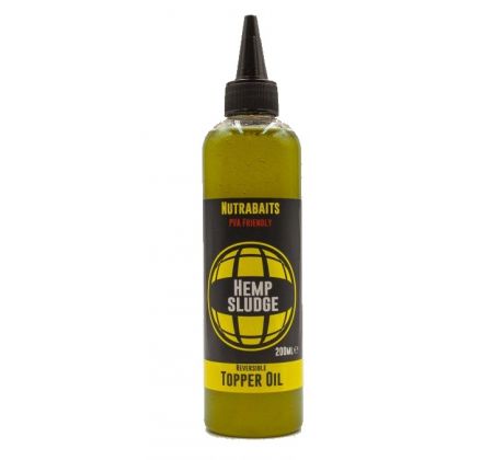 Nutrabaits Topper polévací olej - Hemp Sludge 250ml konopný