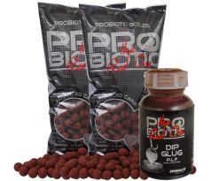 Starbaits Boilie Probiotic RED ONE 2 x 2,5kg + DIP 200ml Zdarma