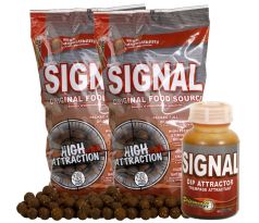 Starbaits Boilie potápivé SIGNAL 2 x 2,5kg + DIP 200ml Zdarma