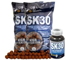 Starbaits Boilie potápivé SK30 - 2 x 2,5kg + DIP 200ml Zdarma