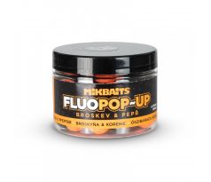 Mikbaits Plovoucí fluo boilie 150ml - Broskev Pepř