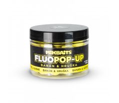Mikbaits Plovoucí fluo boilie 150ml - Banán Hruška
