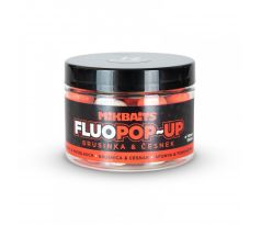 Mikbaits Plovoucí fluo boilie 150ml - Brusinka Česnek