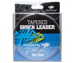 Giants fishing Ujímaný šokový vlasec Tapered Shock Leader 5 x 15 m / 0,30 - 0,50 mm