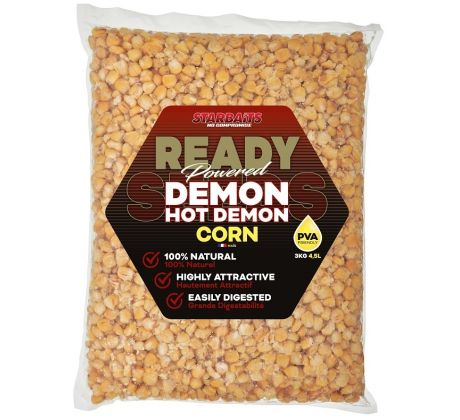 STARBAITS Ready Seeds Hot Demon Corn (kukuřice) 3kg