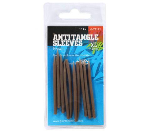 Giants fishing Převleky proti zamotání Anti-Tangle Sleeves Brown XL ( 54mm )/10ks