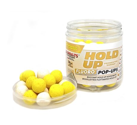 StarBaits Plovoucí boilies Fluo Hold Up Fermented Shrimp 80g