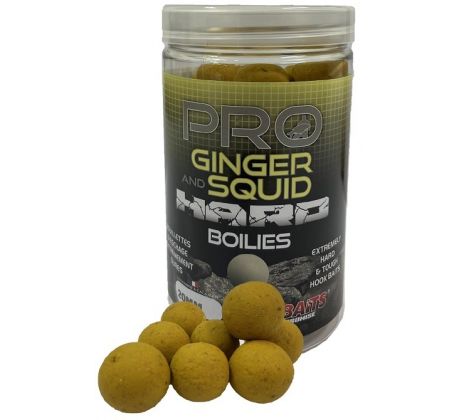Starbaits Tvrdé Hard Boilies Pro Ginger Squid Hard Boilies 200g
