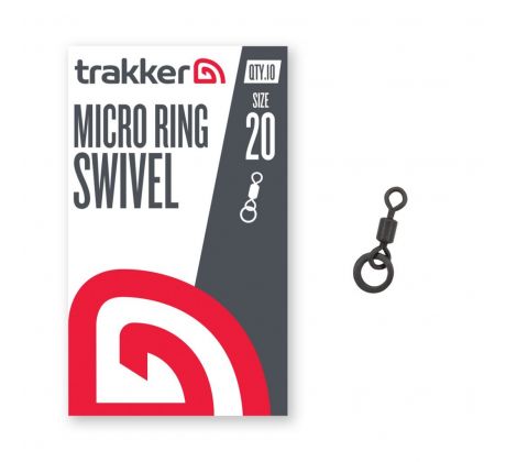 Trakker Obratlík s kroužkem Micro Ring Swivel vel. 20, 10ks