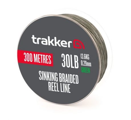 Trakker Šňůra - Sinking Braid Reel Line 30lb, 13,6kg, 0,29mm, 300m
