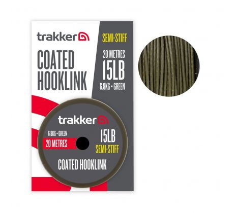 Trakker Návazcová šňůra - Semi Stiff Coated Hooklink 15lb, 6,8kg, 20m