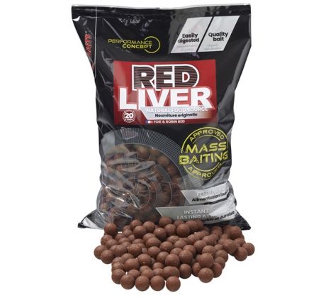 STARBAITS Mass Baiting Boilies Red Liver 3kg