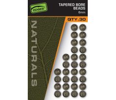 Fox Gumové korálky EDGES™ Naturals Tapered Bore Beads - 6mm