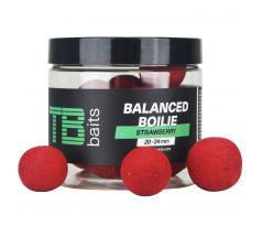 TB Baits Vyvážené Boilie Balanced + Atraktor Strawberry 100 g 20-24 mm