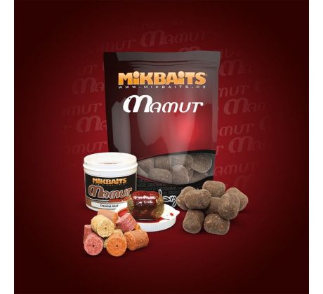 Mikbaits Boilies Mamut 50x35mm 1kg - Zraněný úhoř