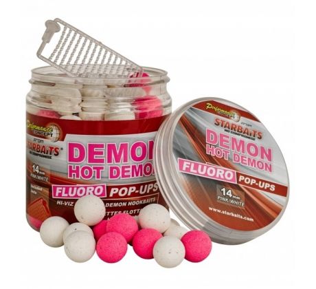 STARBAITS Plovoucí boilies Fluoro POP UP Bright Hot Demon 50g