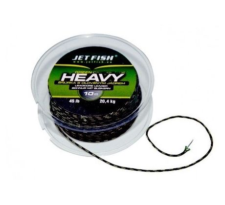 Jet Fish Olovněná šňůrka Heavy green camouflage 45lb (20,4 kg) 10m