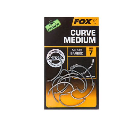 Fox háčky Edges Curve Shank Medium 10ks