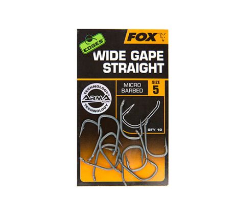 Fox háčky Edges Wide Gape Straight 10ks